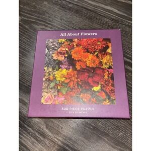 New Galison All About Flowers Jigsaw‎ Puzzle 500 Pieces 20 inches x 20 inches